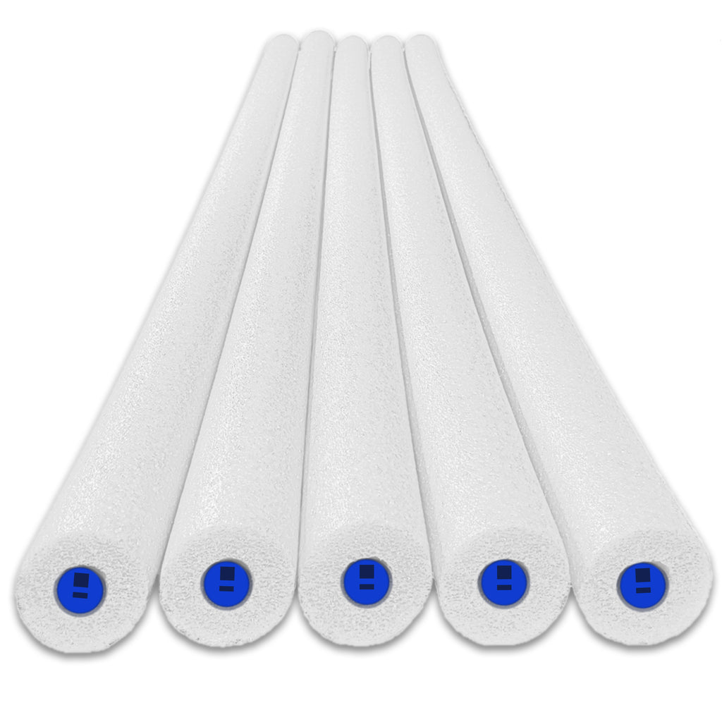 Tootle Noodle 5 Pack Foam Pool Noodles with Built-In Whistle, Buoyant, and Fun for Kids Water Play Pool Parties - HonorTraders