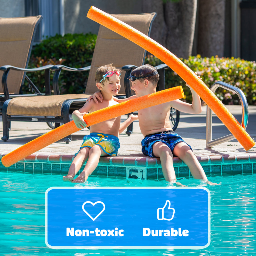 2 Pack Oodles Monster 55 Inch x 3.5 Inch Jumbo Swimming Pool Noodle Foam Multi-Purpose