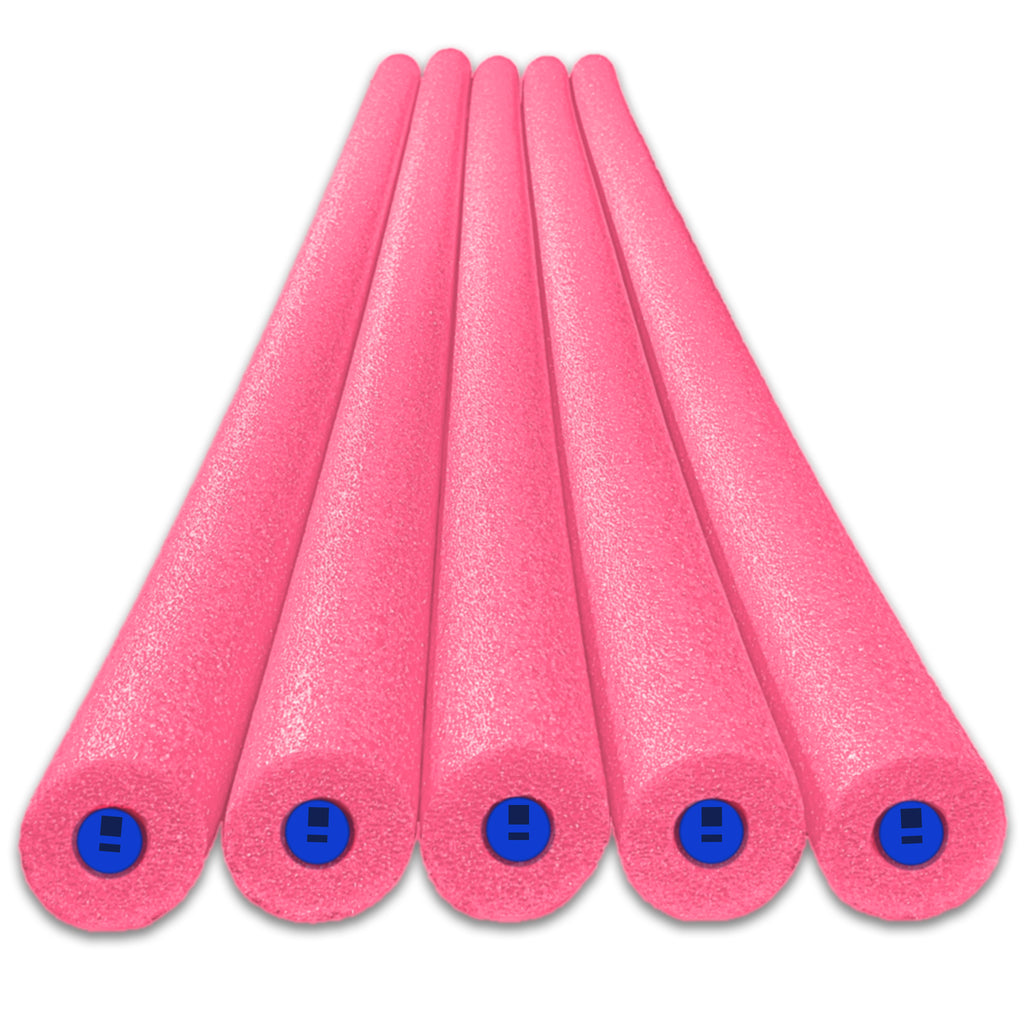 Tootle Noodle 5 Pack Foam Pool Noodles with Built-In Whistle, Buoyant, and Fun for Kids Water Play Pool Parties