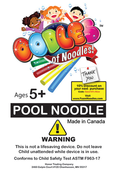 Oodles of Noodles 12 Pack of 52 Inch Foam