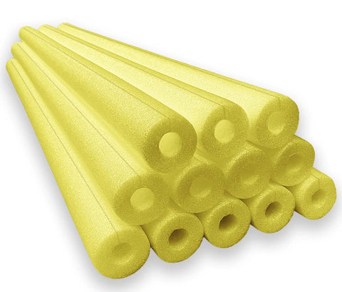 Oodles Of Noodles Clamp-On Standard Size Foam Noodles Yellow 12 Count Pack